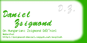 daniel zsigmond business card